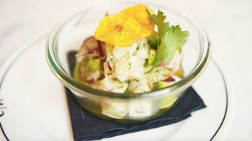Cebiche lubina y chile verde Cebiche lubina y chile verde