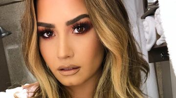 Demi Lovato en Instagram, luciendo melena rubia