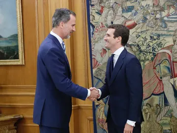Felipe VI recibe a Pablo Casado Felipe VI recibe a Pablo Casado