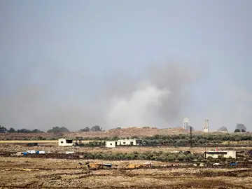 Imagen de archivo de bombardeos en Siria Imagen de archivo de bombardeos en Siria