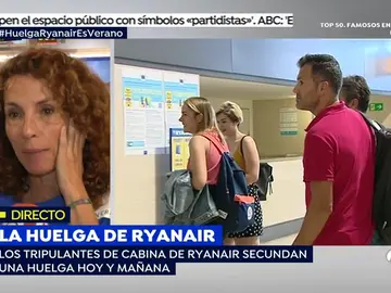 Huelga de tripulantes de cabina: "Ryanair quiere mantener contratos irlandeses y tener a sus empleados en España como desplazados" Huelga de tripulantes de cabina: "Ryanair quiere mantener contratos irlandeses y tener a sus empleados en España como desplazados"