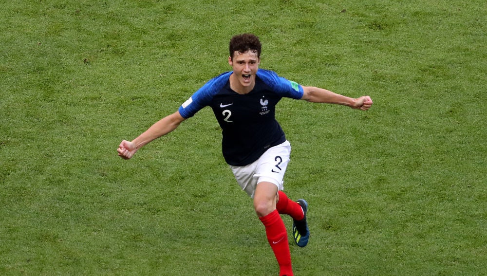 Pavard celebrando su gol ante Argentina