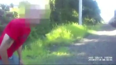 Un policía de Nueva Jersey salva a un hombre de ser arrollado por un tren 