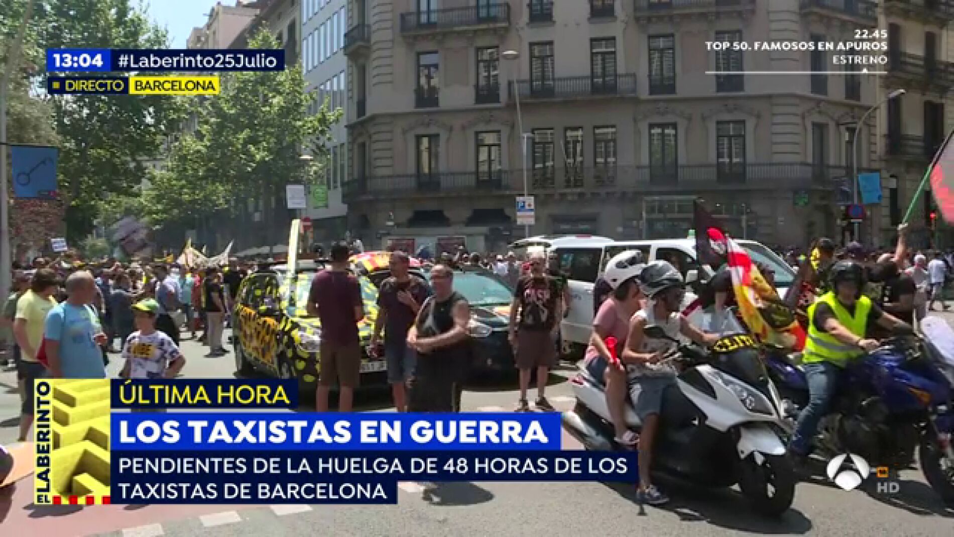 Los taxistas en huelga amenazan con acampadas y con ampliar el periodo de inactividad hasta que se cumplan sus objetivos 