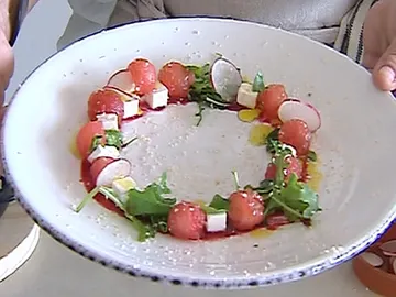 Receta de Bárbara Amorós: ensalada de frutas con queso y sandía Receta de Bárbara Amorós: ensalada de frutas con queso y sandía