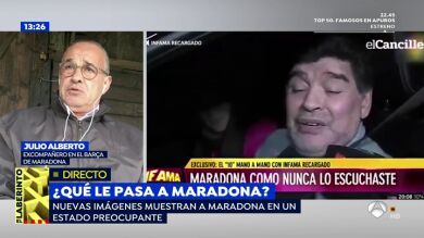 Julio Alberto, sobre las preocupantes imágenes de Maradona: 