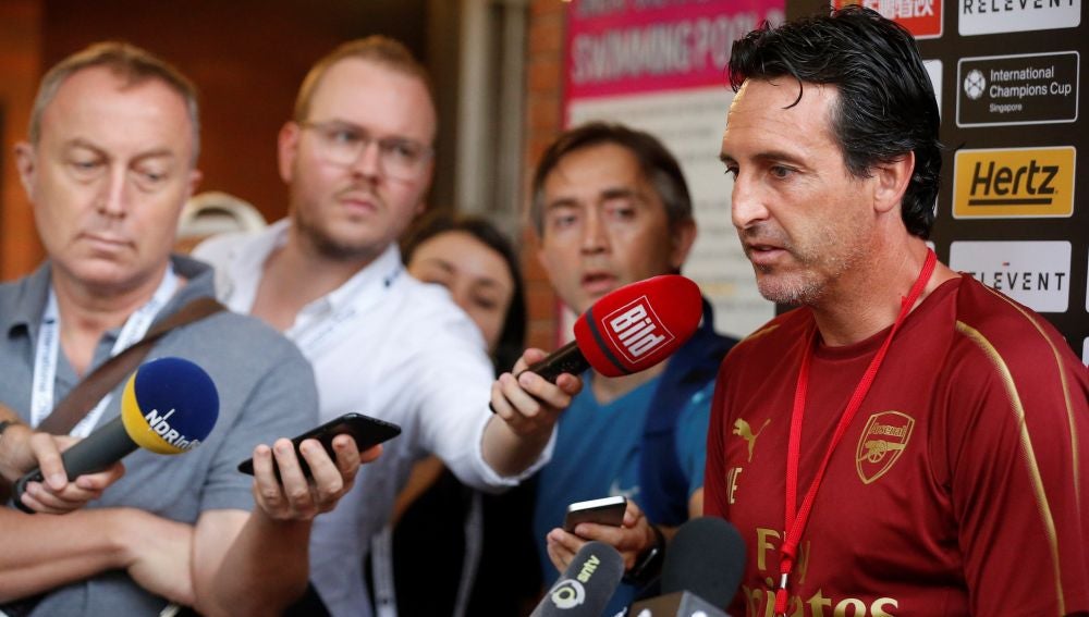 Unai Emery en rueda de prensa