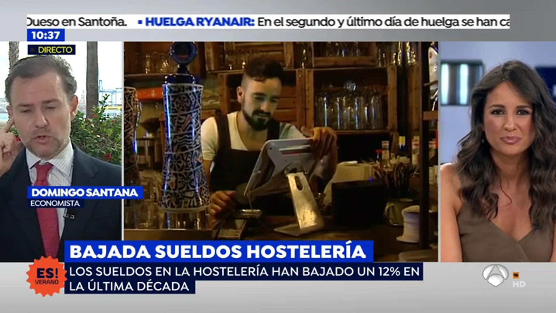 Domingo Santana analiza la situación del sector de la hostelería: "El problema de España son los salarios"
