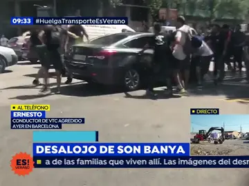 Víctima de la huelga de taxistas: "Yo sentí que me ardía la cara" Víctima de la huelga de taxistas: "Yo sentí que me ardía la cara"