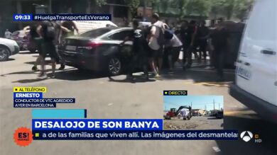 Una víctima de la huelga de taxistas en Barcelona: 