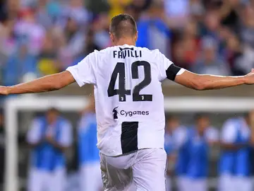 Andrea Favilli celebra uno de sus goles ante el Bayern Andrea Favilli celebra uno de sus goles ante el Bayern