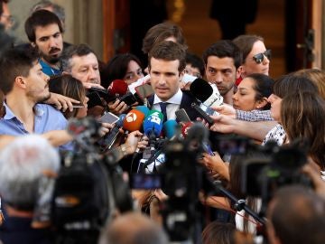 El presidente del PP, Pablo Casado