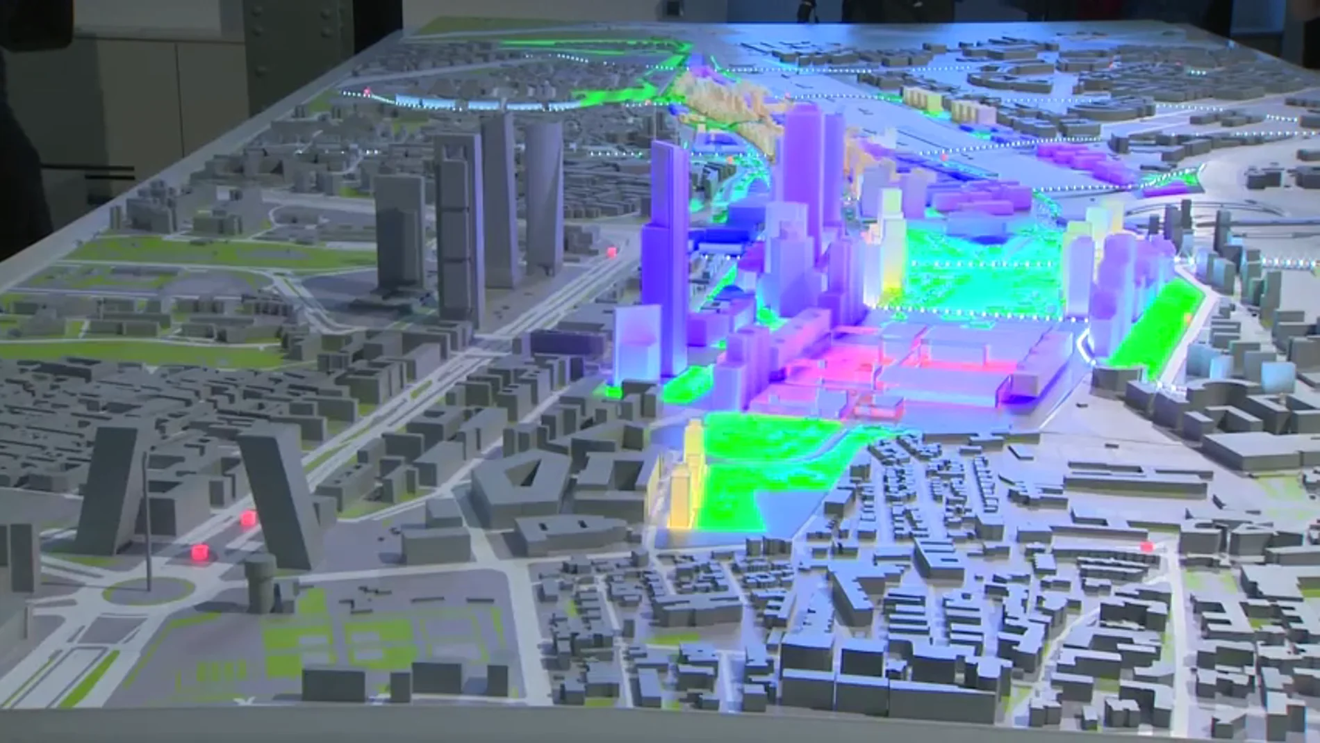Maqueta de lo que será 'Madrid Nuevo Norte'. Maqueta de lo que será 'Madrid Nuevo Norte'.