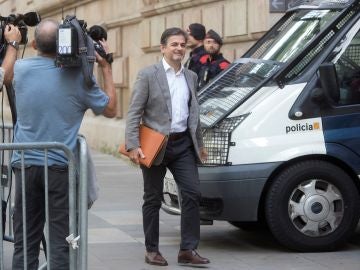 El exdirigente de CDC Oriol Pujol, a su llegada el pasado martes a la Audiencia de Barcelona. 