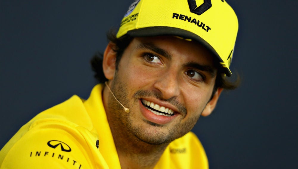 Carlos Sainz, en rueda de prensa