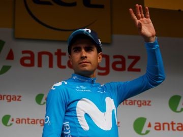 Mikel Landa del equipo Movistar