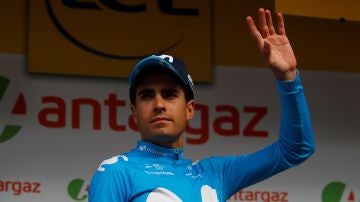 Mikel Landa del equipo Movistar