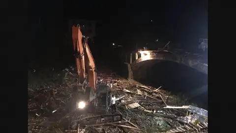 Foto de un testigo del derrumbe Foto de un testigo del derrumbe