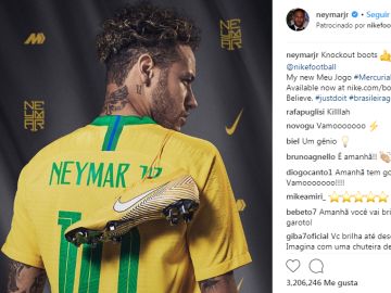 Una publicación de Neymar en Instagram