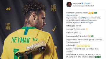 Una publicación de Neymar en Instagram