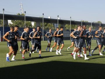 Isco, entrenándose con el Real Madrid