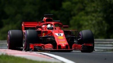 Sebastian Vettel lidera los Libres 3 de Hungría con Sainz séptimo y Alonso 14º