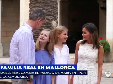 Las infantas contestan por primera vez a la prensa en su visita a Palma de Mallorca