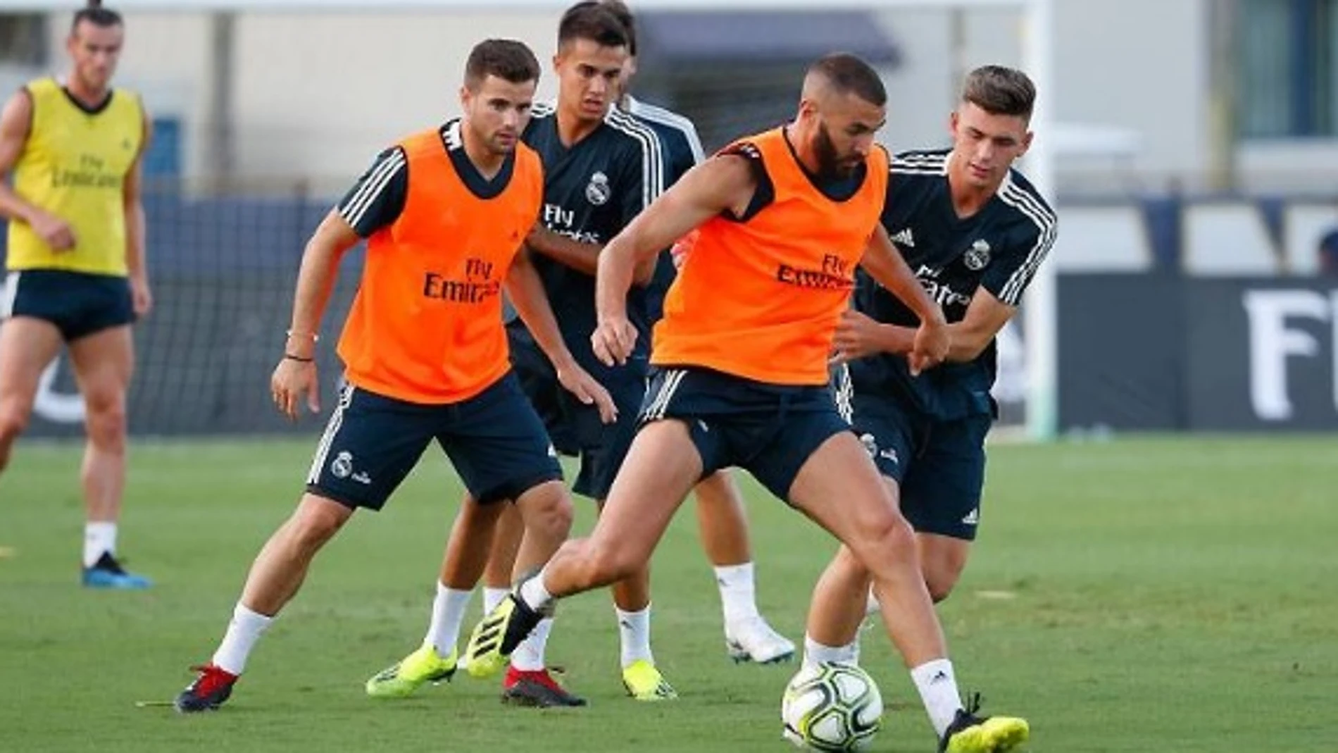 Benzema, en el entrenamiento del Real Madrid en Miami Benzema, en el entrenamiento del Real Madrid en Miami