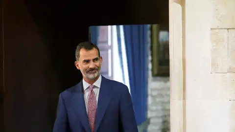 El rey Felipe VI El rey Felipe VI durante la audiencia a la presidenta del Gobierno Balear .