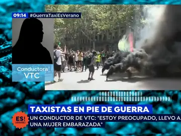 Una conductora de VTC: "Podríamos habérnosla pegado y voy con una embarazada en el coche" Una conductora de VTC: "Podríamos habérnosla pegado y voy con una embarazada en el coche"