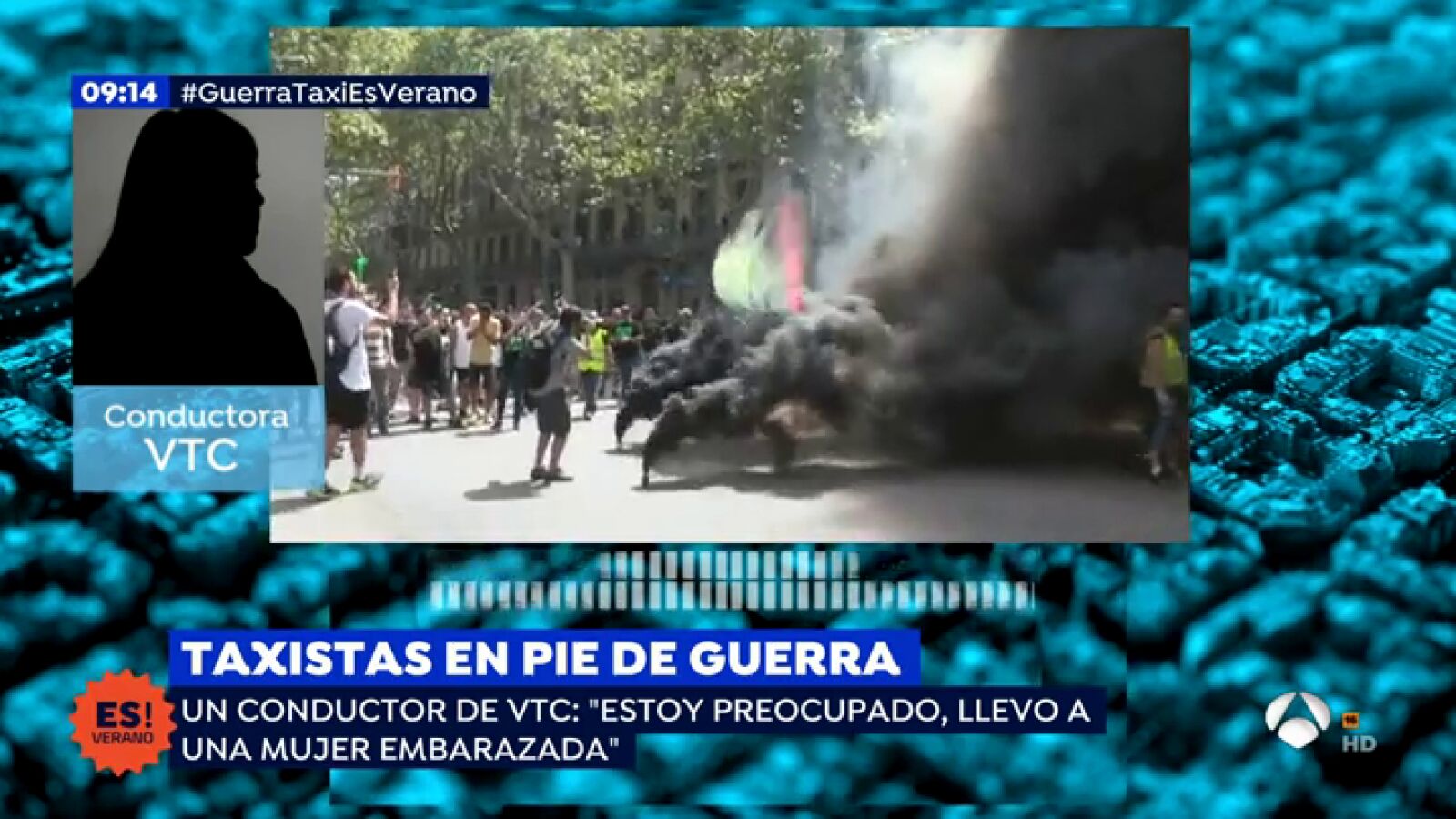 Una conductora de VTC: 