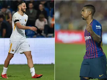 Manolas y Malcom, jugadores de Roma y Barcelona Manolas y Malcom, jugadores de Roma y Barcelona