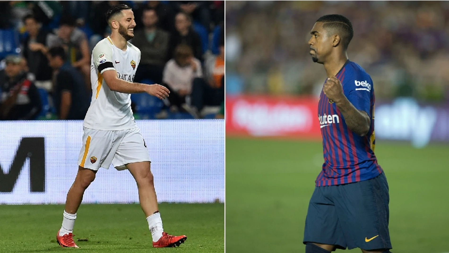 Manolas y Malcom, jugadores de Roma y Barcelona Manolas y Malcom, jugadores de Roma y Barcelona