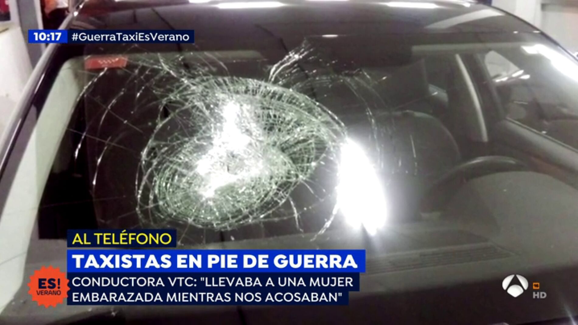 V&iacute;ctima de la guerra de taxis: "Esto va acabar cuando nos maten a uno de nosotros"
