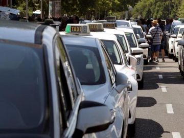 Manifestación taxistas Madrid 