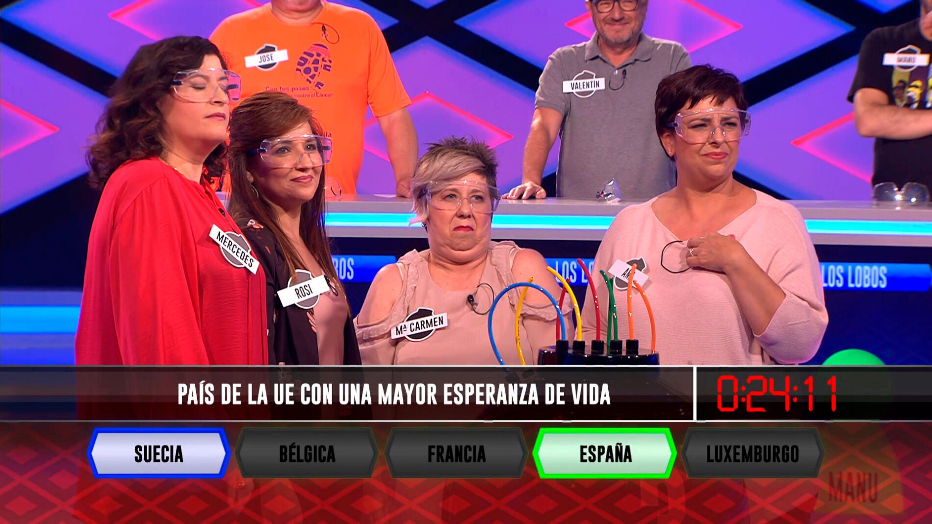 El equipo de 'Las Indias' reduce la esperanza de vida de Espa&ntilde;a con esta pregunta de '&iexcl;Boom!'
