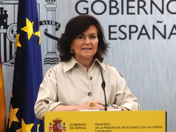 La vicepresidenta del Gobierno, Carmen Calvo La vicepresidenta del Gobierno, Carmen Calvo