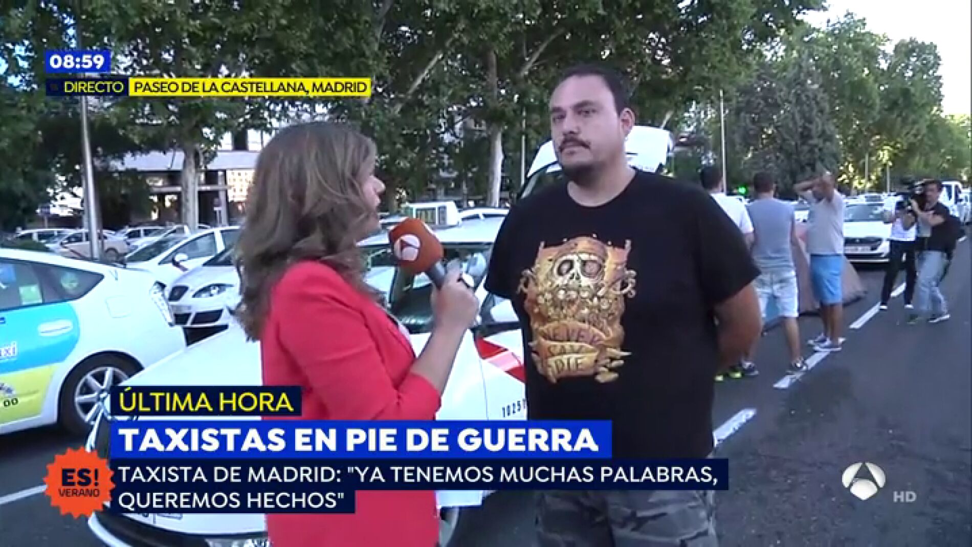 Taxista de Madrid: "El &uacute;nico partido pol&iacute;tico que se ha posicionado con nosotros es Podemos"