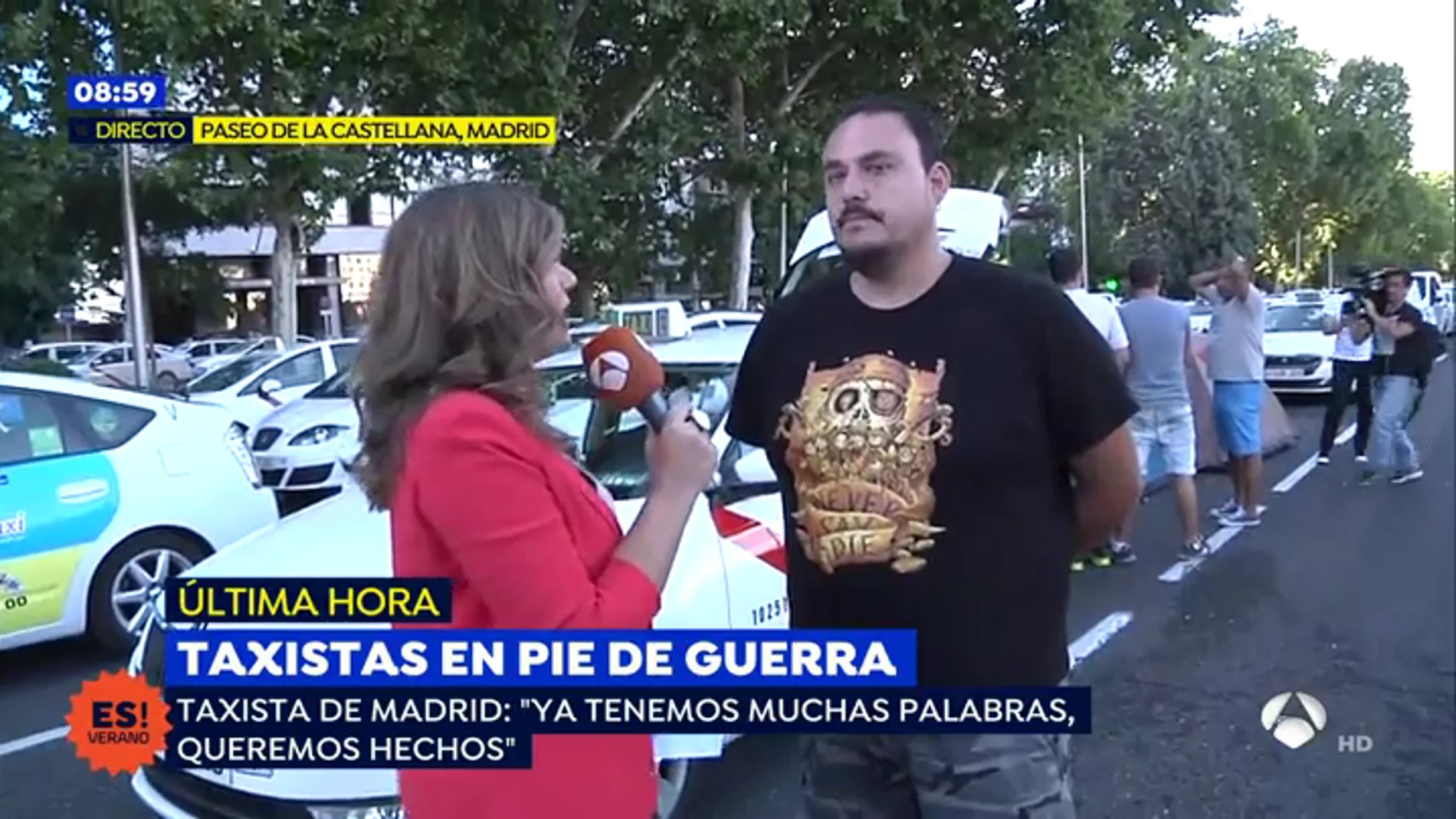 Taxista de Madrid: "El único partido político que se ha posicionado con nosotros es Podemos"