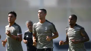 Cristiano entrenando con la Juventus Cristiano entrenando con la Juventus