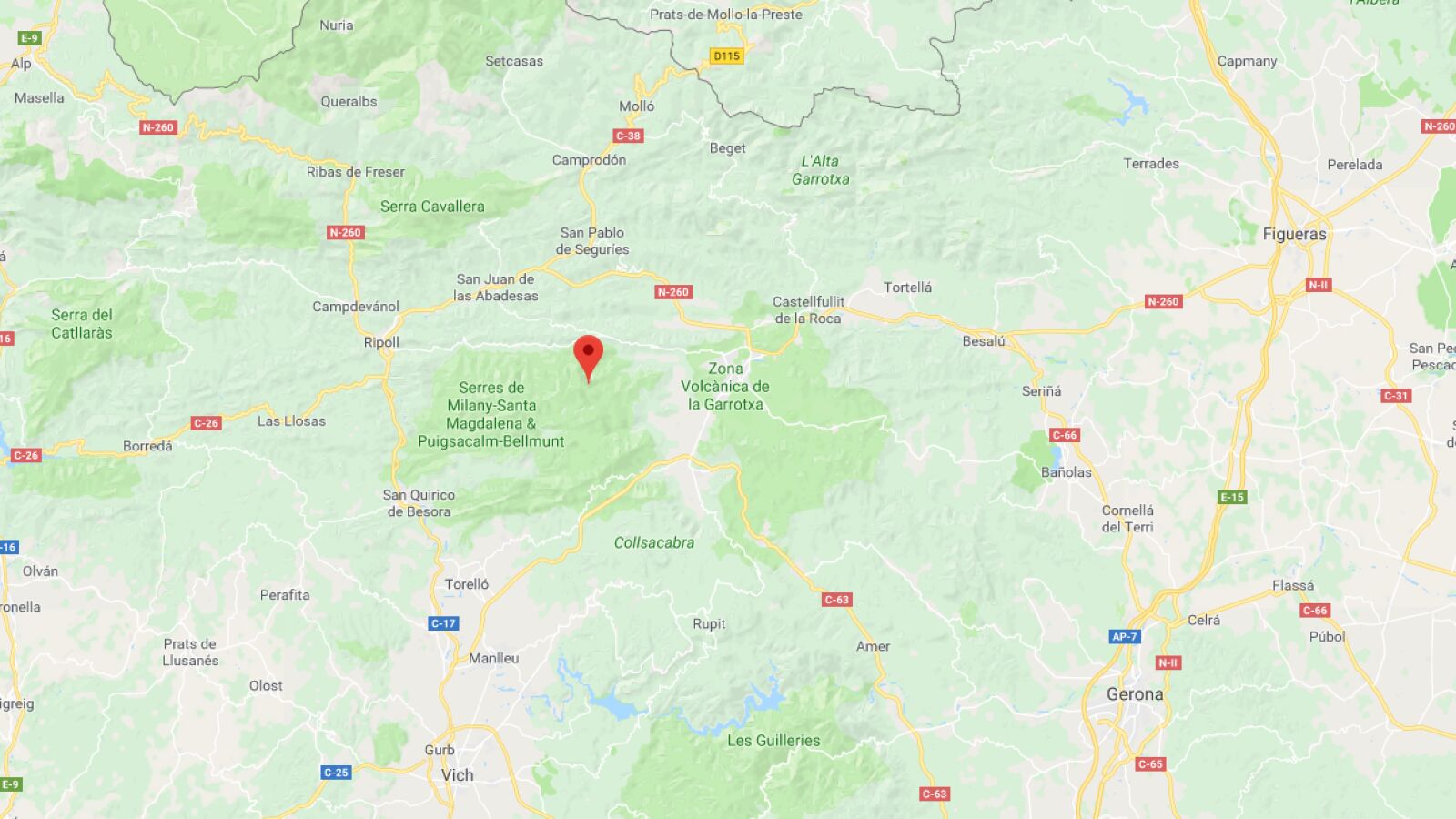 Localizados los cuatro menores perdidos en la zona de Riudaura, en Girona