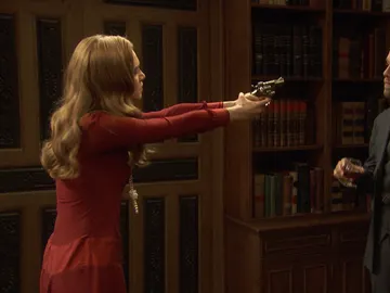 Julieta: "¿Cómo se yo que no has preparado la pista para señalar a Prudencio y manipularme?" Julieta: "¿Cómo se yo que no has preparado la pista para señalar a Prudencio y manipularme?"