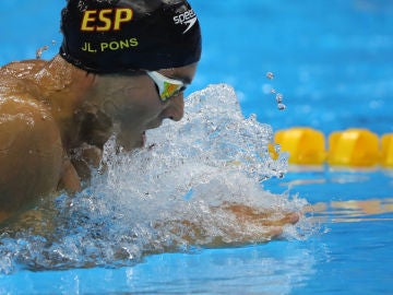 Joan Lluis Pons en los Europeos de natación