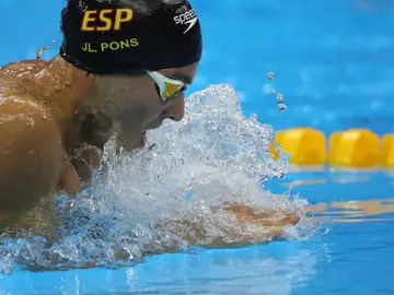 Joan Lluis Pons en los Europeos de natación Joan Lluis Pons en los Europeos de natación
