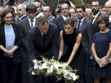 Los Reyes en el homenaje a las víctimas de los atentados de Barcelona y Cambrils en 2017