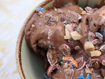 Helado M&M y choco Helado M&M y choco