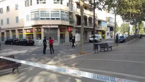 Lugar donde han encontrado a un bebé muerto dentro de un coche en Manacor Lugar donde han encontrado a un bebé muerto dentro de un coche en Manacor
