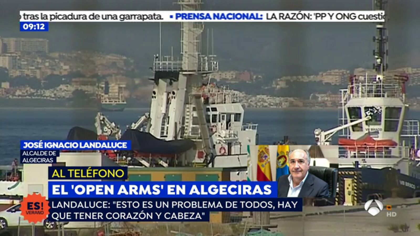José Ignacio Landaluce, alcalde de Algeciras, sobre la crisis migratoria: 