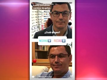 El vicepresidente de Canarias pregunta a sus seguidores de Instagram si se compra unas gafas rojas o negras