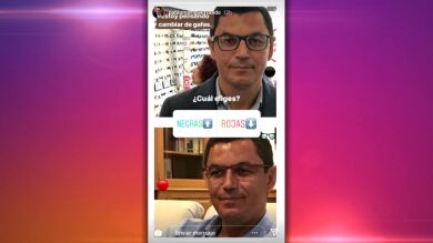 El vicepresidente de Canarias pregunta a sus seguidores de Instagram si se compra unas gafas rojas o negras